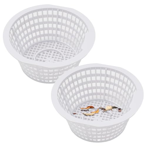 Jcasbdn Pool -Skimmerkorb 2PCS Pool Filter Korb Schwimmersatz Stabiler Skimmer für Blätter und Trümmer effektive Reinigung von Jcasbdn
