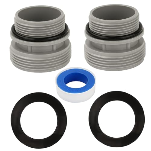 Jcasbdn Poolfilterschlauchadapter 40 mm bis 1 1/2 Konvertierungskit Sandfilterteile für Schlauchanschluss, Pumpe, Sandfilterung, oberirdische Poolteile von Jcasbdn