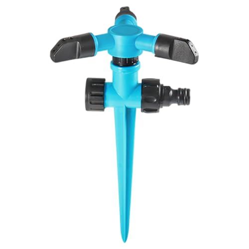 Jcasbdn Rotierende Hofsprinkler, 360 ° Automatische rotierende Sprinkler für Garten mit Erdstopfenbasi von Jcasbdn