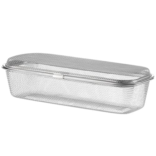 Jcasbdn Spülmaschine Korb für kleine Gegenstände 11x3x5in feines Mesh Edelstahl -Geschirrspülstäbchenkorb mit Deckelersatz Utensil rechteckiger Mesh Abfluss für die Heimküche Jcasbdn Spülmaschine Korb für kleine Gegenstände 11x3x5in feines Mesh Edelstahl -Geschirrspülstäbchenkorb mit Deckelersatz Utensil rechteckiger Mesh Abfluss für die Heimküche von Jcasbdn