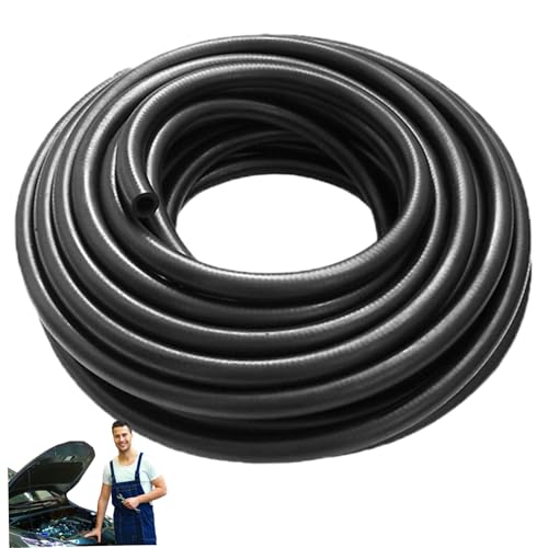 Kraftstoffleitungsschlauch, 19 mm x 10 Fuß wärmeresistenter weicher Gummi-Kraftstoffschlauch, Flexibler Gasleitungs-Benzinrohr für ATV Dirt Bike Go Kart Moped Pocket Bike Motorradteile von Jcasbdn