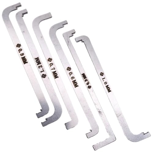 Lock Picking Kit 6pieces Zshaped Double Head Small Wrench Set Tragbares Wiederverwendungsschloss -Pick -Tool Lock Picking Kit 6pieces Zshaped Double Head Small Wrench Set Tragbares Wiederverwendungsschloss -Pick -Tool von Jcasbdn