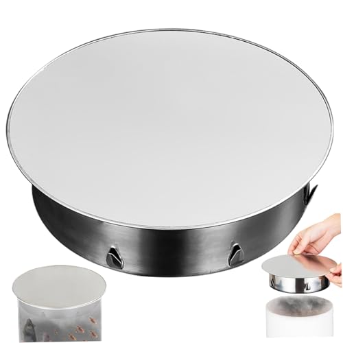 Schornsteinlochkappe, 150 mm (6 Zoll) dicker Edelstahl -Stahl -Abdeckung, dicht verstellbare runde Herdrohrkappe, wasserdichte Rohrabdeckung für Küchenbalkonkanalabwasser von Jcasbdn
