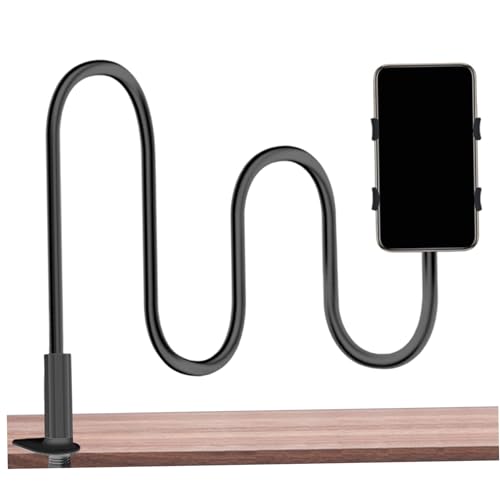 Schwanenhals -Telefonhalter, 360 ° Flexibler Telefonhalter mit 32 Zoll langem Arm und Klemme für Bett, Schreibtisch Schwanenhals -Telefonhalter, 360 ° Flexibler Telefonhalter mit 32 Zoll langem Arm und Klemme für Bett, Schreibtisch von Jcasbdn