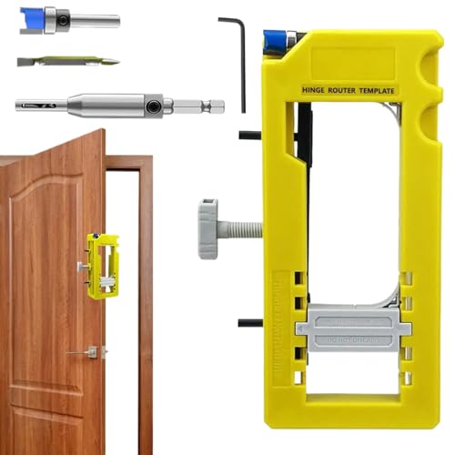 Türscharnierschnee, einfach zu installieren Scharnierschnecken mit Zubehör, Türschloss-Installationskit für 3-5 Zoll, Radius 1/4 oder 5/8 Zoll von Jcasbdn