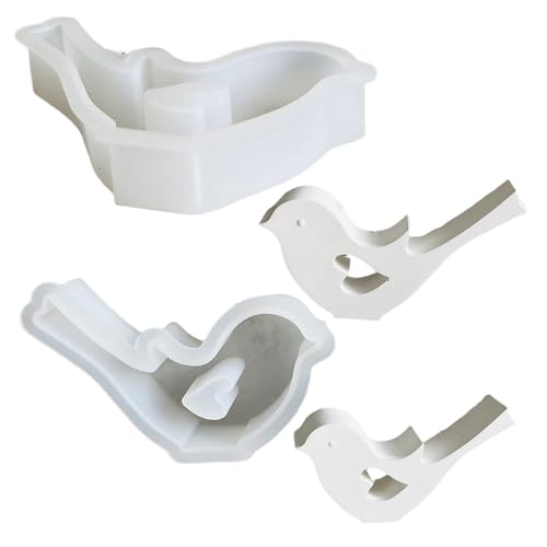 Vogel-Silikonform 2PCS 2 Größe Nicht-Stick Easy Freisetzung Kerzenformen DIY-freundliche Silikonform für Kunsthandwerk, Seife, Duft Vogel-Silikonform 2PCS 2 Größe Nicht-Stick Easy Freisetzung Kerzenformen DIY-freundliche Silikonform für Kunsthandwerk, Seife, Duft von Jcasbdn