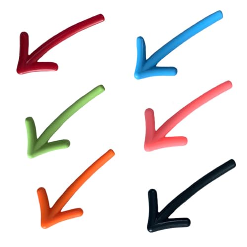 JchEnye 6 Stück Bunte 3D-Pfeil-Kühlschrankmagnete, stark magnetisch, geeignet für Kühlschrank, Magnettafel, Whiteboard und Pinnwand von JchEnye