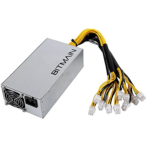 Jdeijfev APW7 1800W Netzteil Mining Netzteil für Bitmain Antminer S9/L3+/A6/A7/R4/S7/E9 mit 10X PCI-E 6Pin AnschlüSsen von Jdeijfev