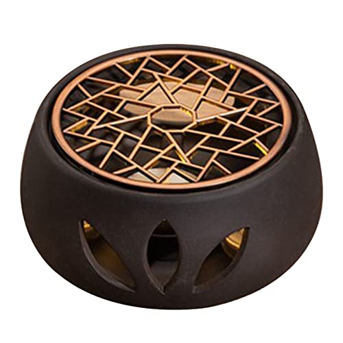 Jdeijfev Keramik Stövchen Halter Basis Teewärmer Isolierung Basis Tee Kaffee Wasser Wärmer Hohl Kerze Heizung Basis Halter B von Jdeijfev
