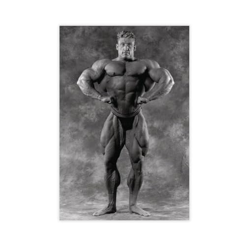 Jdekaec Dorian Yates Leinwand-Poster, Schlafzimmer-Dekor, Sportlandschaft, Büro, Raumdekoration, Geschenk, ungerahmt, 50 x 75 cm von Jdekaec