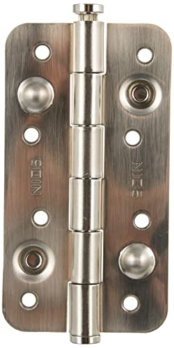 Jdel 3 Stück Sicherheitsscharnier für Tür ohne Rand, Nickel, 150 x 80 cm von Jdel