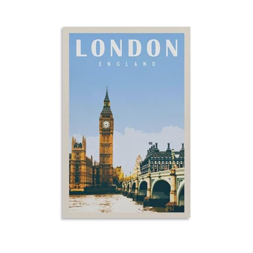 Jdheeh London England Vintage-Reiseposter, Leinwand-Kunst-Poster, Wanddekoration, Poster, 30 x 45 cm Jdheeh London England Vintage-Reiseposter, Leinwand-Kunst-Poster, Wanddekoration, Poster, 30 x 45 cm von Jdheeh