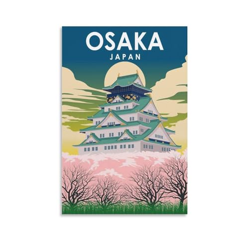 Jdheeh Vintage-Poster auf Leinwand, Motiv: Osaka, Japan, Wanddekoration, Poster, 20 x 30 cm Jdheeh Vintage-Poster auf Leinwand, Motiv: Osaka, Japan, Wanddekoration, Poster, 20 x 30 cm von Jdheeh