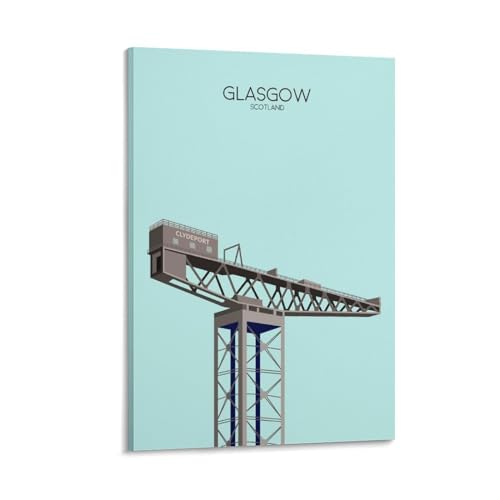 Vintage-Poster mit Glasgow-Turm, Leinwand, Kunstposter, Wanddekoration, Poster, 40 x 60 cm Vintage-Poster mit Glasgow-Turm, Leinwand, Kunstposter, Wanddekoration, Poster, 40 x 60 cm von Jdheeh