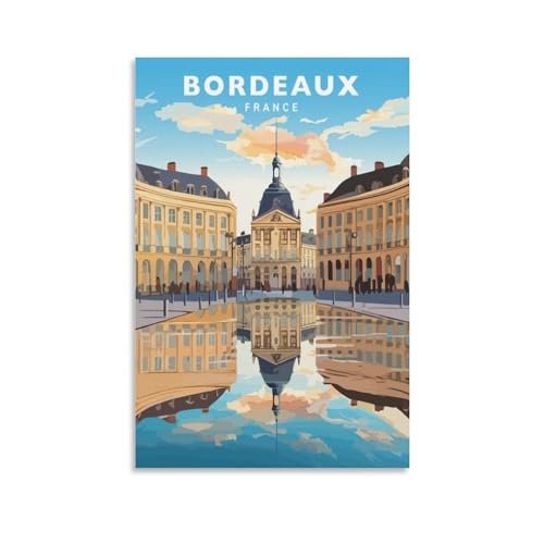 Jdjdu Bordeaux Frankreich, Vintage-Reiseposter, Geschenk, Wanddekoration, Malerei, Poster, Leinwand, Kunstposter Jdjdu Bordeaux Frankreich, Vintage-Reiseposter, Geschenk, Wanddekoration, Malerei, Poster, Leinwand, Kunstposter von Jdjdu
