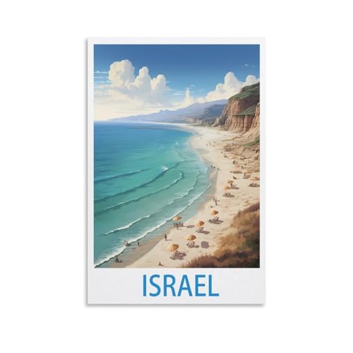 Jdjdu Israel Vintage Reiseposter Geschenk Wanddekoration Gemälde Poster Leinwand Kunst Poster Jdjdu Israel Vintage Reiseposter Geschenk Wanddekoration Gemälde Poster Leinwand Kunst Poster von Jdjdu