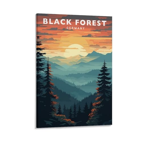 Jdjdu Schwarzwald Deutschland Vintage Reiseposter Geschenk Wanddekoration Gemälde Poster Leinwand Kunst Poster Jdjdu Schwarzwald Deutschland Vintage Reiseposter Geschenk Wanddekoration Gemälde Poster Leinwand Kunst Poster von Jdjdu