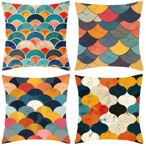 Kissenbezug 40x40cm Geometric 4er Set Kissenbezüge Dekokissen Leinen Pillowcase Kissenhülle Dekorative Kissenhüllen Zierkissenbezüge Für Couch Sofa Wohnzimmer Schlafzimmer Garten Outdoor Kissen Kissenbezug 40x40cm Geometric 4er Set Kissenbezüge Dekokissen Leinen Pillowcase Kissenhülle Dekorative Kissenhüllen Zierkissenbezüge Für Couch Sofa Wohnzimmer Schlafzimmer Garten Outdoor Kissen von Jdozfo