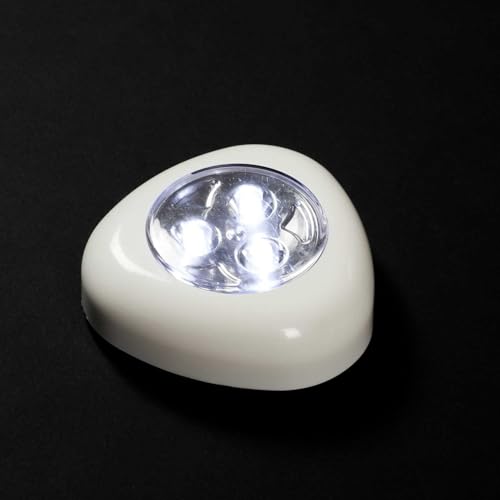 JE CHERCHE UNE IDEE, LT6840, 3 LED Adhesive LED lamp, modern and Refined Design, Easy Installation Without Tools, Energy efficient Lighting, Versatile for All Spaces, White 4W von Je Cherche une Idée