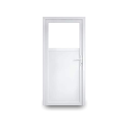 EcoLine Nebentür - Nebeneingangstür - Tür - 2-Fach, 1/3 Glas, 2/3 Füllung, außenöffnend innen weiß/außen: weiß BxH: 1100 x 2100 mm DIN Links von JeCo