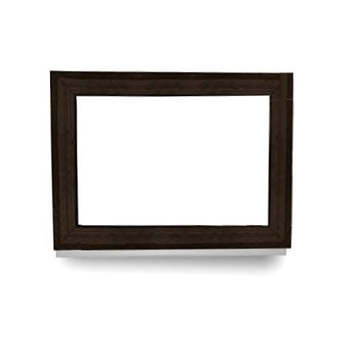 Kunststofffenster - Festverglasung - Fenster - innen dark oak/außen dark oak - BxH: 90 x 40 cm - 900 x 400 mm - 2 fach Verglasung - 60 mm Profil von JeCo
