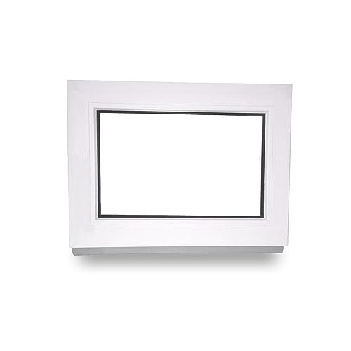 Kunststofffenster - Festverglasung - Fenster - innen weiß/außen weiß - BxH: 85 x 60 cm - 850 x 600 mm - 2 fach Verglasung - 60 mm Profil von JeCo