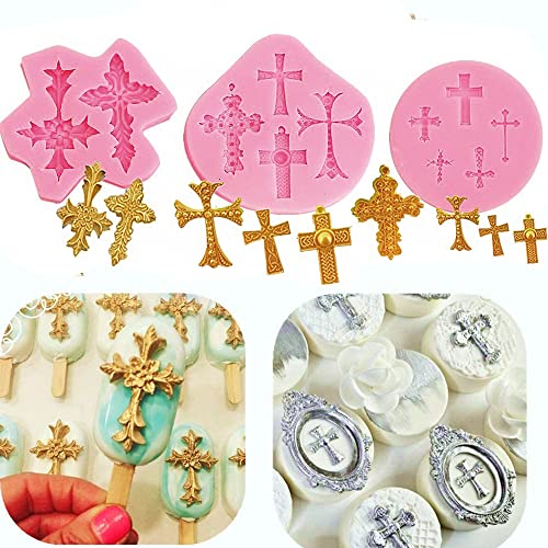 JeVenis kreuz form taufe kuchen dekoration kreuz kuchenform kreuz schokolade formen kreuz tortendekoration taufe cupcake dekorationen kreuz harzform essbar taufe schokolade formen von JeVenis