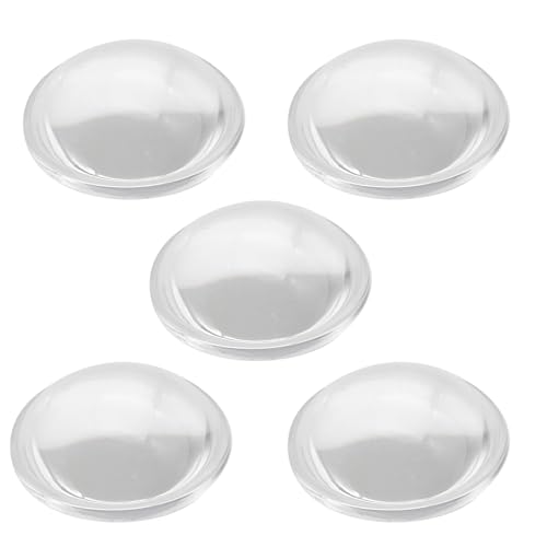 Jeada 5 x 30 mm LED-konvexe Linse, 3,8 cm (1,18 Zoll), optische Glaslinse mit LED-Epitaxial-Ddged-Objektiv (5 Stück) von Jeada