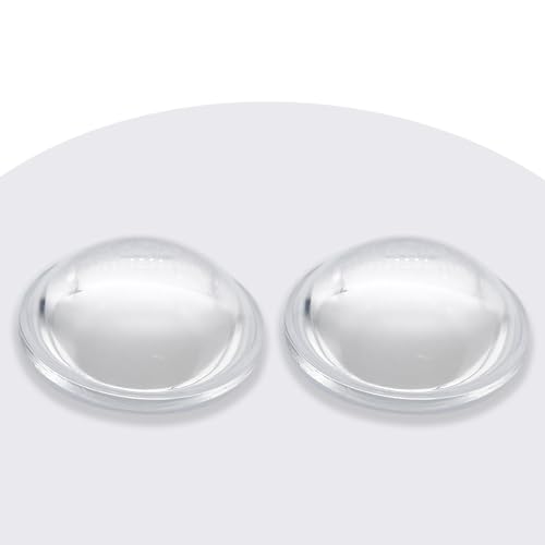 Jeada Flache konvexe Linse, flach, optisches Glas, LED-Objektiv für LED-Taschenlampe, Kopflampe, Fahrradlampe, transparent, 2 Stück (Φ16 mm x H 5,1 mm x F14 mm) von Jeada