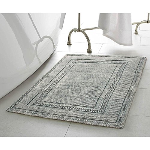 Jean Pierre Stonewash Racetrack Badteppich | Baumwolle | Premium Badezimmer Dekor | maschinenwaschbar | sehr saugfähig | 2er Set | Maße: 43,2 x 61 cm und 53,3 x 86,4 cm | Hellgrau Jean Pierre Stonewash Racetrack Badteppich | Baumwolle | Premium Badezimmer Dekor | maschinenwaschbar | sehr saugfähig | 2er Set | Maße: 43,2 x 61 cm und 53,3 x 86,4 cm | Hellgrau von Jean Pierre New York