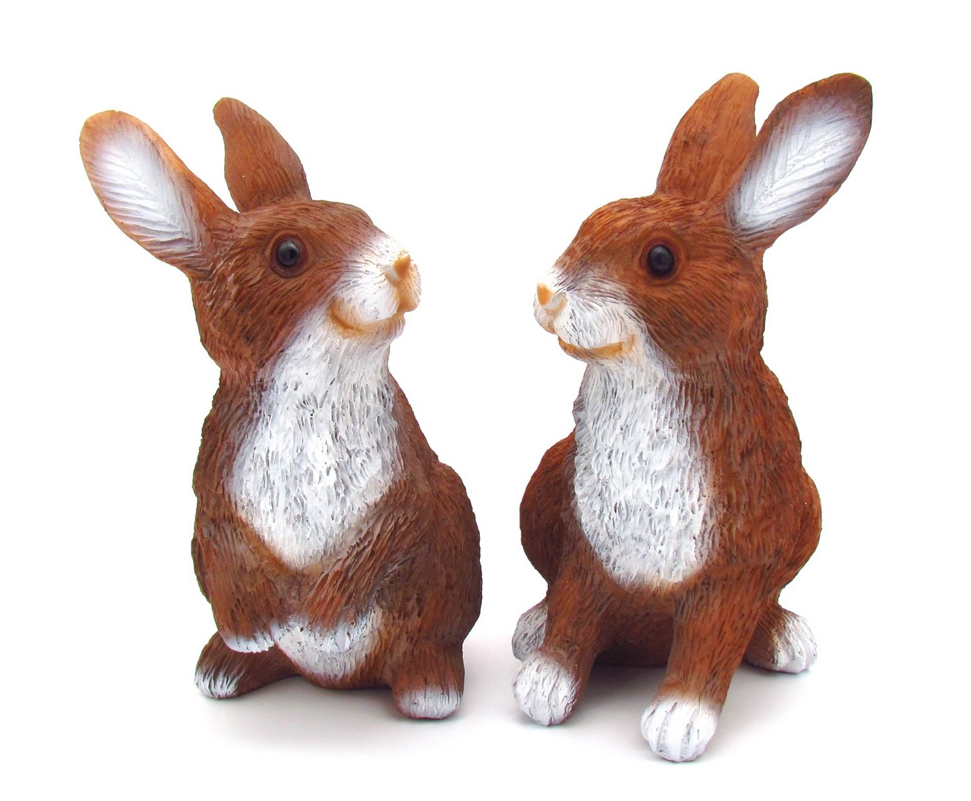 Jean Products Osterfigur 2er Set XL Osterhasen Dekofiguren 24,5 x 18 cm, Osterdekoration aus feinstem Kunstharz für Innen und Außen Jean Products Osterfigur 2er Set XL Osterhasen Dekofiguren 24,5 x 18 cm, Osterdekoration aus feinstem Kunstharz für Innen und Außen von Jean Products