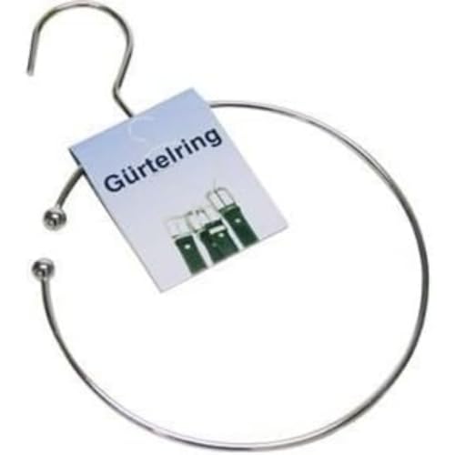 Jean products 1x Gürtelring, Krawattenhalter mit Haken für den Kleiderschrank, Ø 14cm von Jean products