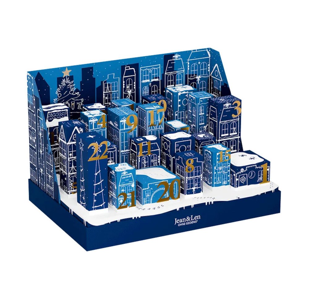 Jean & Len ohne Gedons* Adventskalender Jean & Len Adventskalender 2025 – 24 Tage pure Vorfreude (24-tlg), Vegane Pflege- und Lifestyle-Überraschungen ohne Gedøns von Jean & Len ohne Gedons*