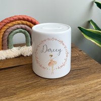 Personalisierte Ballerina Spardose - Ballett Dekor Geschenke Baby Mädchen Neues Geschenk von JeanAndMoon