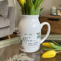 Personalisierte Muttertag Krug - Muttertagsvase Muttertagsgeschenk Nan Gifts Mama Geschenk Geschenke Für Gartenarbeit Blumenvase von JeanAndMoon