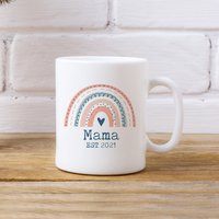 Personalisierte Regenbogen-Tasse - Neue Mum-Geschenk Nanny-Becher Mum-Tasse von JeanAndMoon