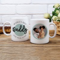 Personalisierter Vatertagsbecher - Opa Geschenk Bester Vater Becher Erster Vatertag Fotobecher von JeanAndMoon