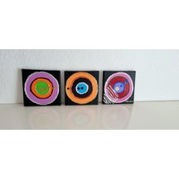 Jean Sanders - 3 Teiliges Bild Je 20x20cm Knallig Bunt Abstrakt. Tolle Wanddeko, Großformat. Auf Keil-Rahmen. Mehr Meiner Gemälde Im Shop Jean Sanders - 3 Teiliges Bild Je 20x20cm Knallig Bunt Abstrakt. Tolle Wanddeko, Großformat. Auf Keil-Rahmen. Mehr Meiner Gemälde Im Shop von JeanSandersart