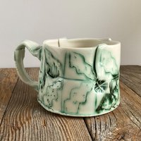 Abenteuer Becher - Porzellan Kaffeebecher Keramik 008 von JeanetteZeis