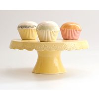 Kuchenständer, Vintage Inspiriert, 6-Zoll-Rund Smash Anpassung Optional, Stitch Rim Kuchenständer von JeanetteZeis