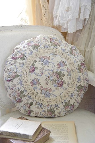 Jeanne d'Arc Living Kissenbezug Kissenhülle rund 50 cm 'Roses Forever' mit Häkelspitze 100% Baumwolle Landhaus Vintage Shabby Jeanne d'Arc Living Kissenbezug Kissenhülle rund 50 cm 'Roses Forever' mit Häkelspitze 100% Baumwolle Landhaus Vintage Shabby von Jeanne d'Arc Living