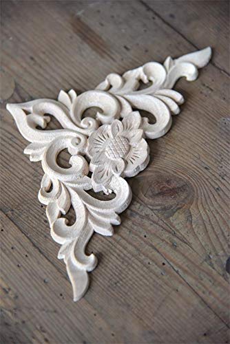Jeanne d'Arc Living Holzornament Vintage Paint Ornament 15x15cm Eckornament Wooden Carving 700359 von Jeanne d´Arc living