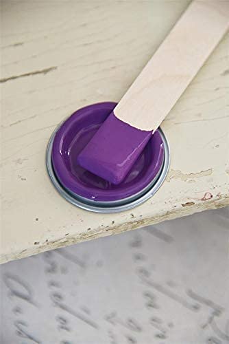 Jeanne d'Arc Living Vintage Paint Kreidefarbe 100 ml/3,4oz Chalk Kalkfarbe JDL 100% natürliche Möbelfarbe - einfache Handhabung (Dark Purple) von Jeanne d´Arc living
