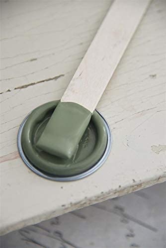 Jeanne d'Arc Living Vintage Paint Kreidefarbe 100 ml/3,4oz Chalk Kalkfarbe JDL 100% natürliche Möbelfarbe - einfache Handhabung (Dusty Olive) von Jeanne d´Arc living