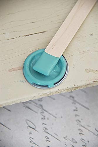 Jeanne d'Arc Living Vintage Paint Kreidefarbe 100 ml/3,4oz Chalk Kalkfarbe JDL 100% natürliche Möbelfarbe - einfache Handhabung (Old Turquoise) von Jeanne d´Arc living