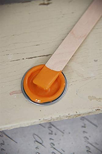 Jeanne d'Arc Living Vintage Paint Kreidefarbe 100 ml/3,4oz Chalk Kalkfarbe JDL 100% natürliche Möbelfarbe - einfache Handhabung (Rusty Orange) von Jeanne d´Arc living
