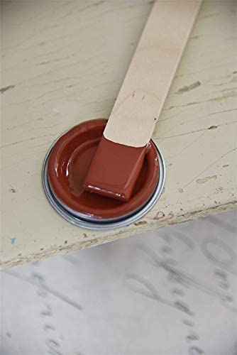 Jeanne d'Arc Living Vintage Paint Kreidefarbe 100 ml/3,4oz Chalk Kalkfarbe JDL 100% natürliche Möbelfarbe - einfache Handhabung (Rusty Red) von Jeanne d´Arc living