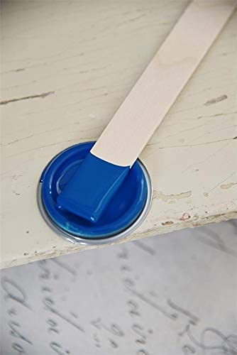Jeanne d'Arc Living Vintage Paint Kreidefarbe 100 ml/3,4oz Chalk Kalkfarbe JDL 100% natürliche Möbelfarbe - einfache Handhabung (Warm Blue) von Jeanne d´Arc living