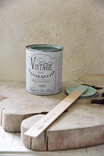 Jeanne d'Arc Living Vintage Paint Kreidefarbe 700 ml/23,6oz Chalk Kalkfarbe JDL Malen (Dusty Green) von Jeanne d´Arc living