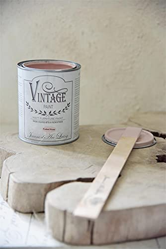 Jeanne d'Arc Living Vintage Paint Kreidefarbe Faded Rose 700032 ECO Label Wasserbasiert und Umweltfreundlich 700 ml/23,6oz Chalk Kalkfarbe JDL Malen… von Jeanne d´Arc living